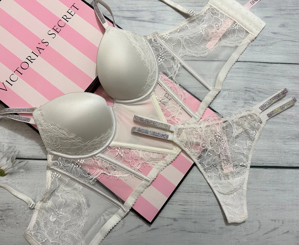 VICTORIAS SECRET VERY SEXY SATIN LACE CHEEKY PANTY T-BACK SMOOTH - Foto 2