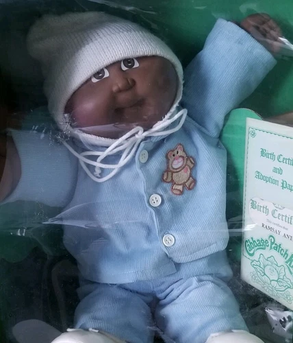 1983 Rare Vintage Cabbage Patch Doll Black African American Boy