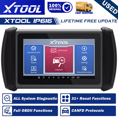 USED XTOOL InPlus IP616 Automotive Scanner OBD2 Car Diagnostic Tools Free Update