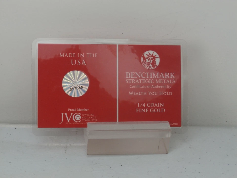 1/60 GRAM GOLD SIX PACK (BULLION BAR) PURE FRACTIONAL GOLD.999FINE 2g - Image 4 of 4