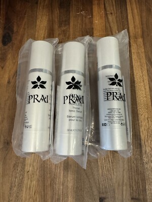 PRAI Ageless Throat Ionic Serum (1.7 fl oz) - NEW / SEALED Lot Of 3