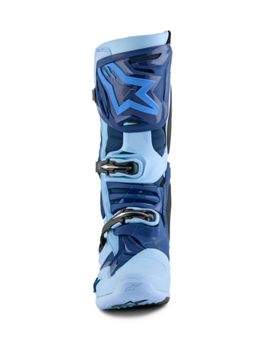 Stivali Uomo Alpinestars Tech 10 STEELER Blue Limited Edition Motocross Enduro - Foto 4 di 16