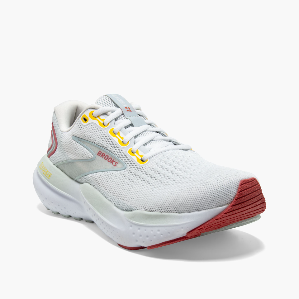 Brooks Women's Glycerin 21 Road Running Shoes Bright White/Blue/Rose eBay