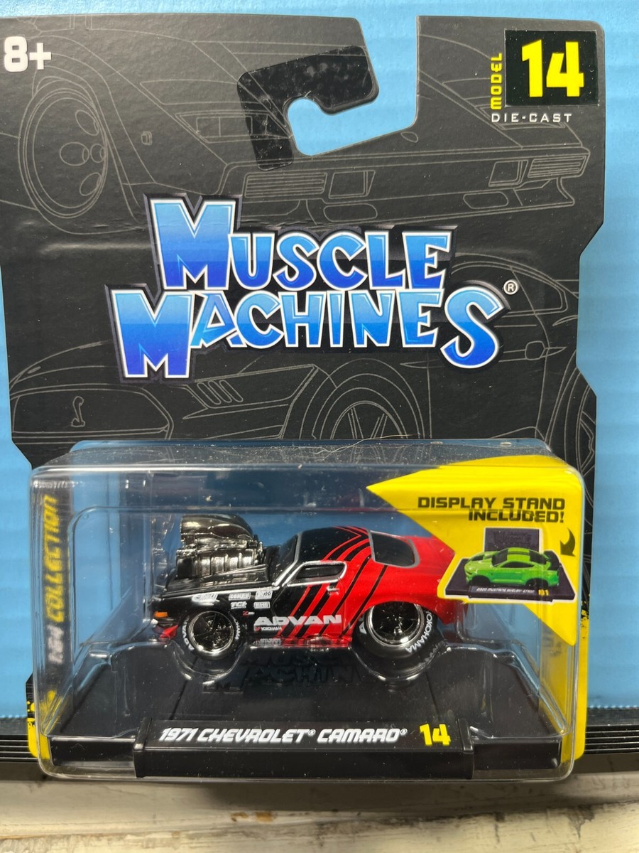 1/64 MAISTO MUSCLE MACHINES 1971 CHEVROLET CAMARO ADVAN RED