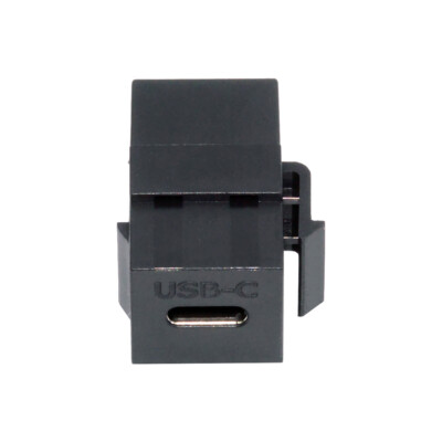 CY USB-C Female to Type-C Female Keystone Extension Adapter for Wall Plate Panel