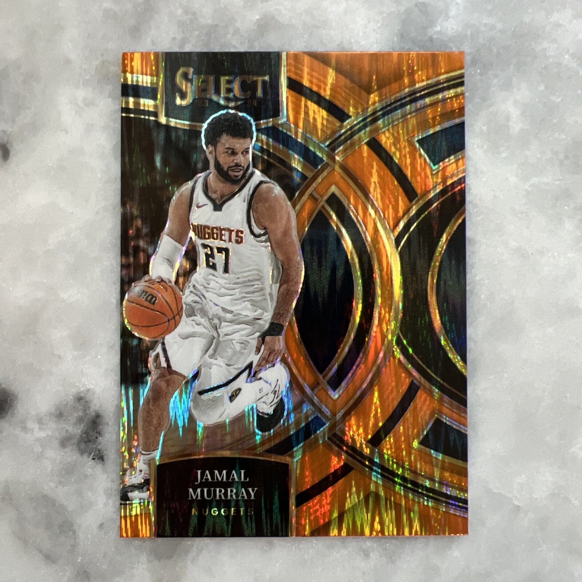 2023-24 Panini Select Jamal Murray #166 Orange Flash Prizm Premier 