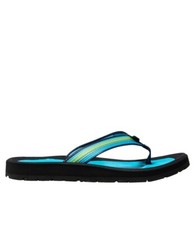 LL Bean Kids' Rafters Pacific Flip Sandals in Blue Multi kid size 5