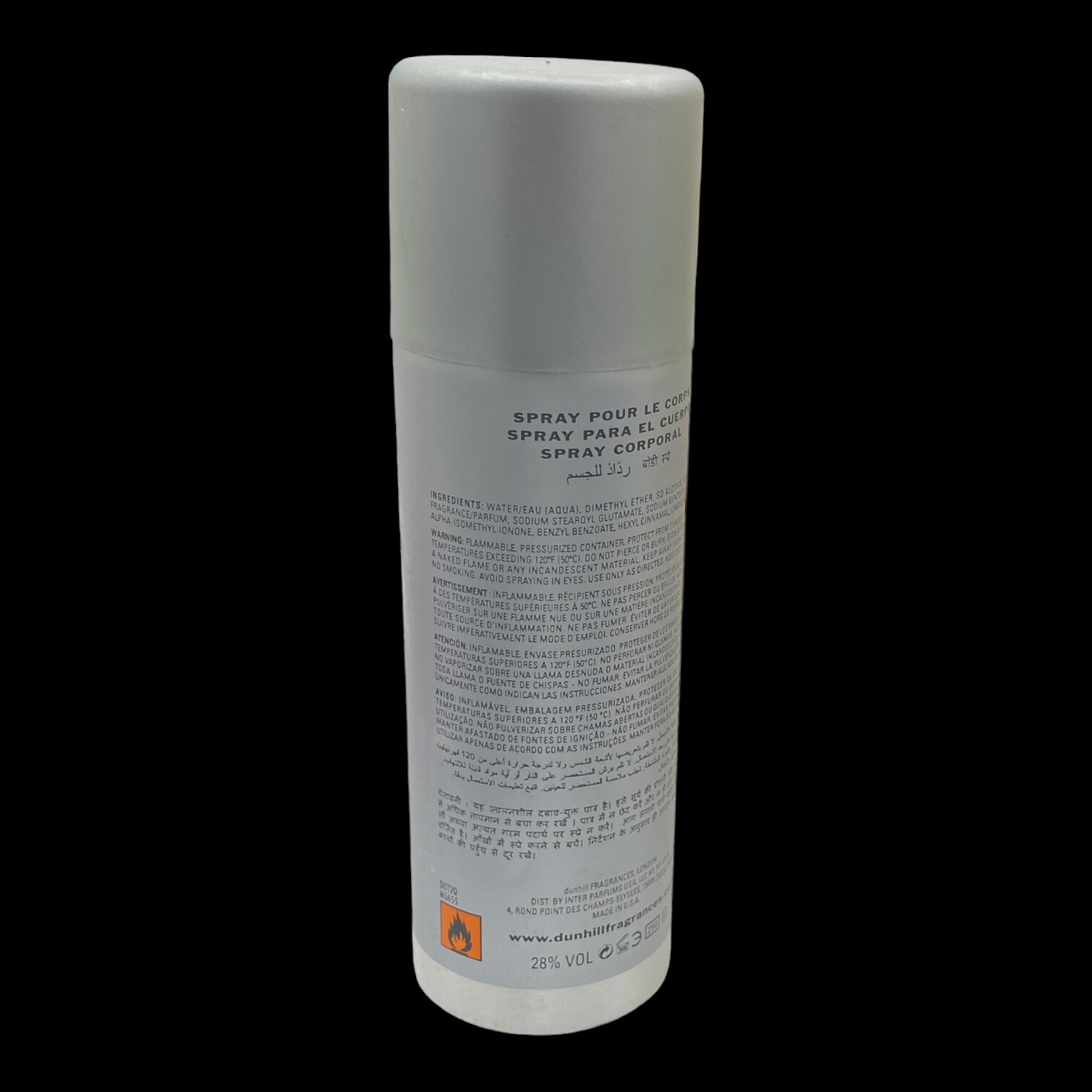 Dunhill London Desire Silver Body Spray 6.4 oz. New Deodorant Body Spray Mist
