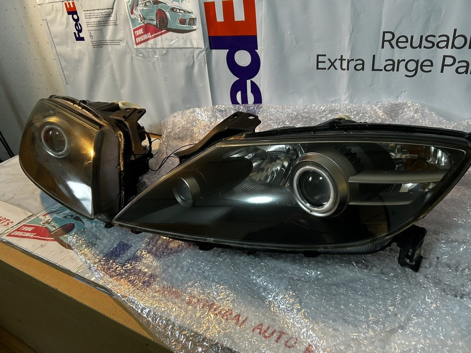 Mazda RX8 RX8 SE3P Blue LED RING HID Headlights Lamps Lights Head