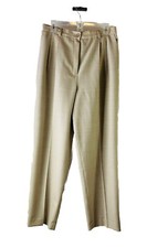 Vintage 90s Pendleton Pants Womens 12 Virgin Wool Houndstooth Plaid Pleated