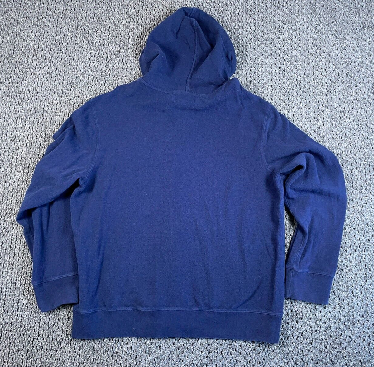 Polo Ralph Lauren Pique Cotton Zip Hoodie Adult XL Dark Blue