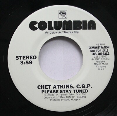 Country Promo 45 Chet Atkins - Please Stay Tuned / Please Stay Tuned On Columbia