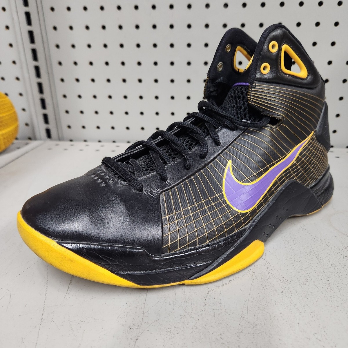2008 NIKE HYPERDUNK LAKERS AWAY SZ 9.5 333373 051 KOBE 2008 NIKE HYPERDUNK LAKERS AWAY SZ 9.5 333373 051 KOBE
