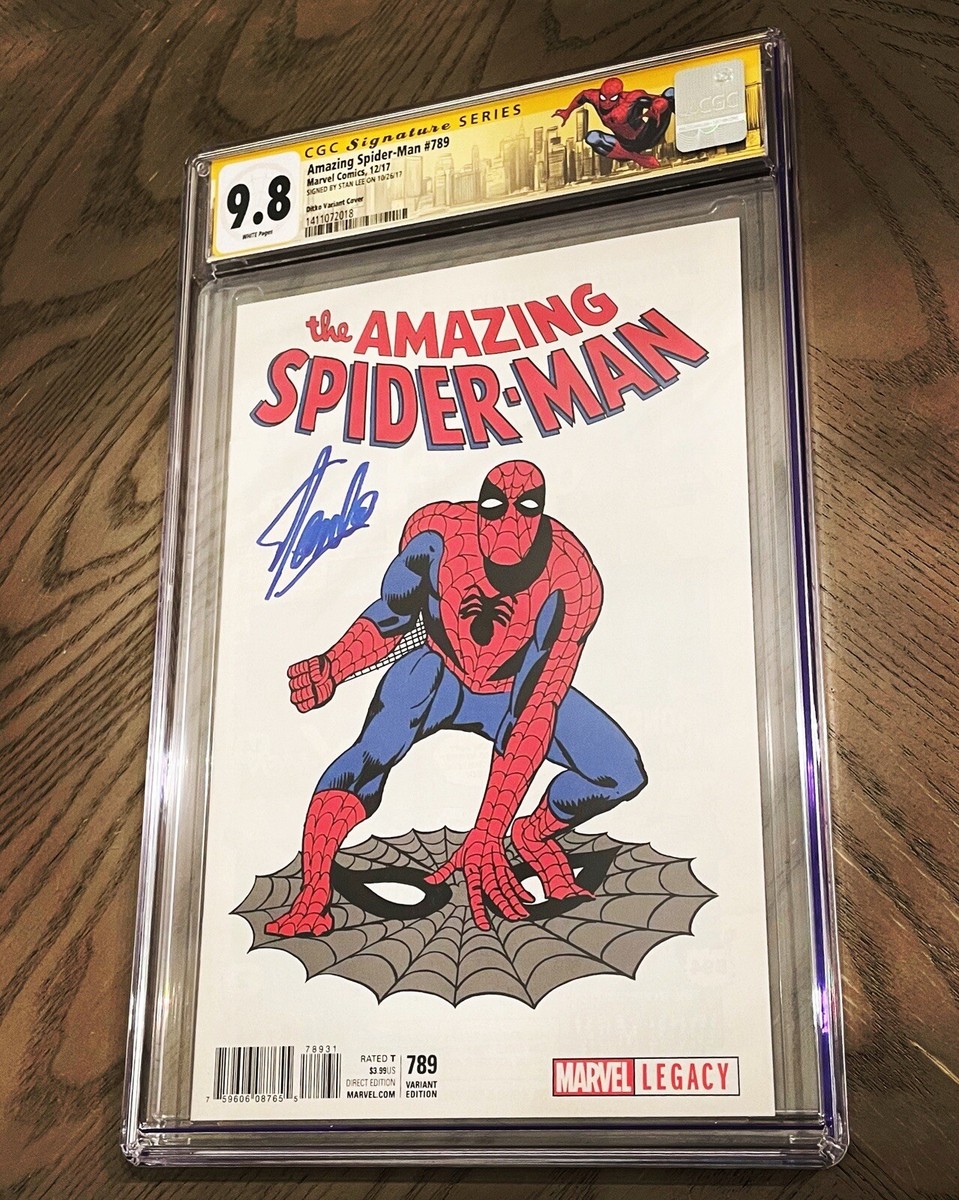SPIDER-MAN 789 STEVE DITKO VARIANT CGC 9.8 SS SIGNED BY STAN “THE