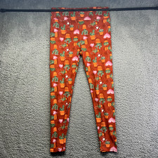 LuLaRoe Cactus Heart-Shaped Balloon Pattern Leggings Size TC Tall Curvy