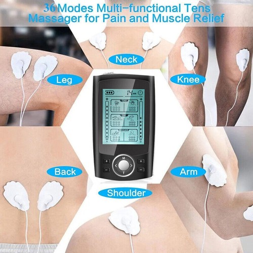 TENS EMS Machine Muscle Stimulator with Pads Electronic Massager Pain Relief AU - Picture 5 of 12