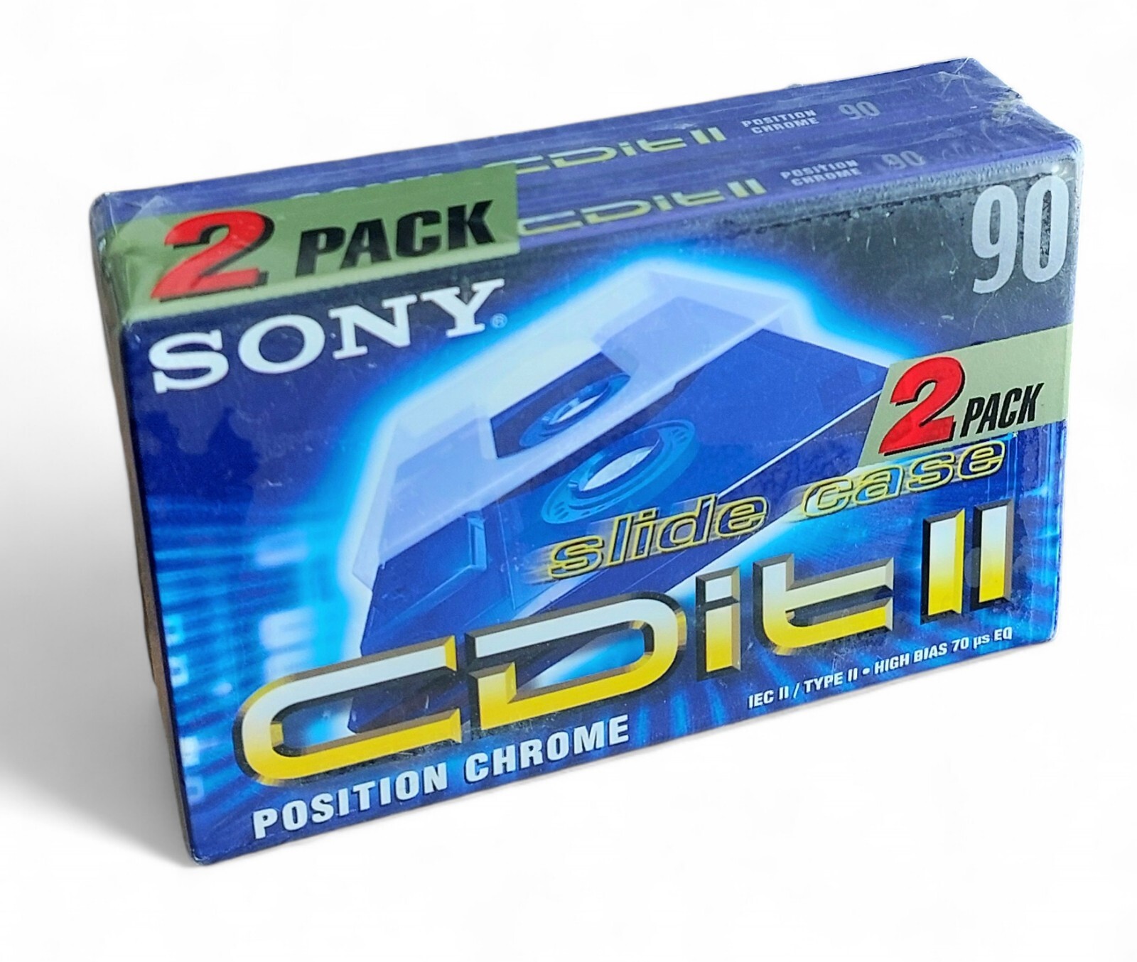 Cassettes audio vierges Sony CDit II bande Chrome Type II 90 min 70µs - 2