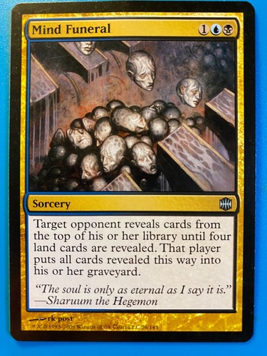 MTG 1x Mind Funeral Alara Reborn Modern Magic the Gathering Card x1 LP