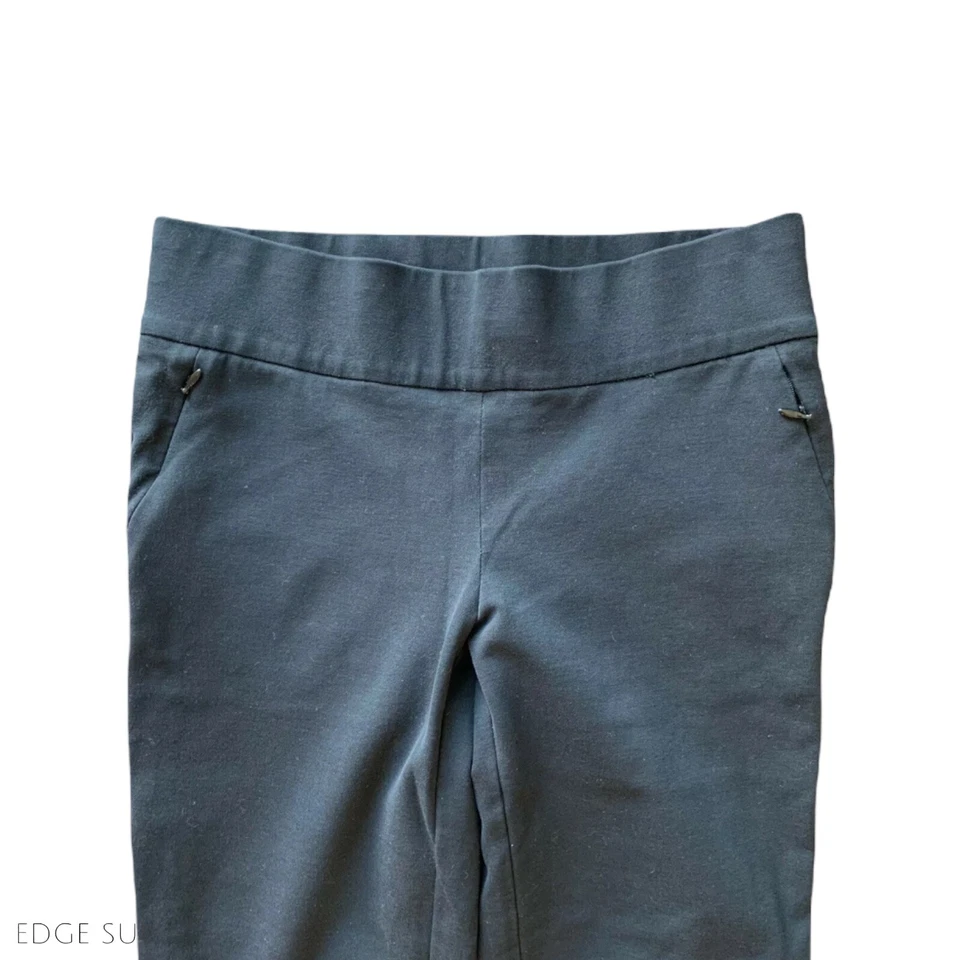 Elie Tahari Negro Pull On Elastizado Frente Plano Leggings Pantalones Talla XSmall Foto 2 de 4