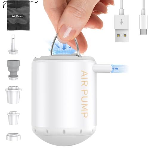 ПОРТАТИВНЫЙ ВОЗДУШНЫЙ НАСОС KAZAZOO НАДУВАЕТ МИНИ-ЭЛЕКТРИЧЕСКИЙ НАДУВНОЙ МАТРАС БЕЛОГО ЦВЕТА 5090₽