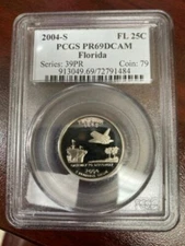 2004-S Clad 25C Florida Quarter PCGS PR69DCAM