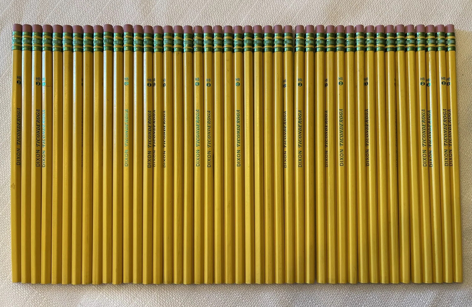 Ticonderoga Dixon 2 Pencils HB Yellow - 44 Count, Unsharpened. School Supplies!