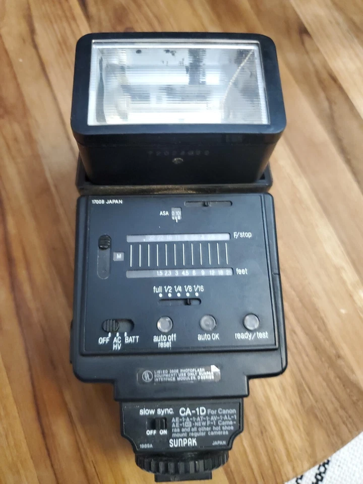 Camera Flash Sunpak Auto 422D Thyristor Parts Only - Image 2 of 4