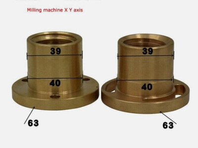 Milling Machine Tool Longitudinal Brass Feed X Y Z Axis Nut Mill Part Bridgeport