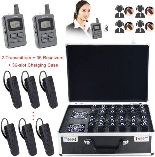 EXMAX EXEH-860 Wireless Tour Guide in Ear Monitor System 2T36R+36 charging case