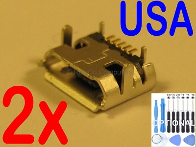 2x Lot Micro USB Charging Port Charger for Asus Memo Pad ME173X K00B Tablet USA
