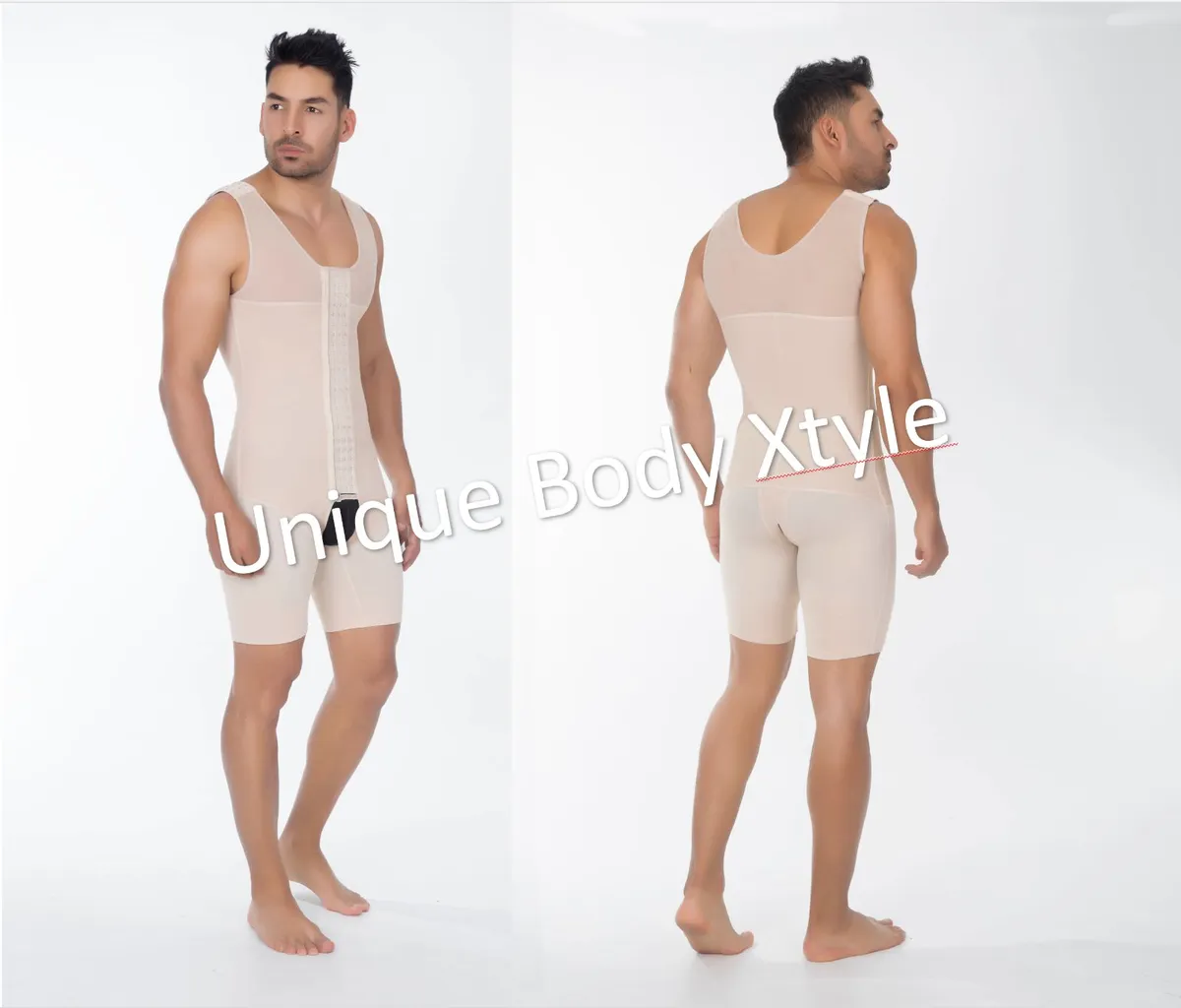 Fajas Colombianas Hombre Men's Full Bodyshaper Compression Slimming Up Lady  6098