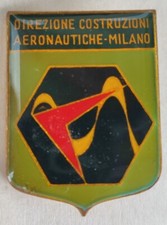DISTINTIVO DIREZIONE COSTRUZIONI MILANO AERONAUTICA AEREO AVIAZIONE MILITARE
