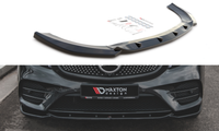 CUP Spoilerlippe Schwarz FüR Mercedes V Klasse W447 FL AMG Line Frontspoiler V1