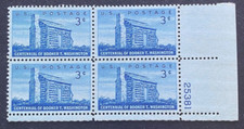 US Stamps Scott 1074 Booker T Washington 1956 3c plate block M/NH Fresh