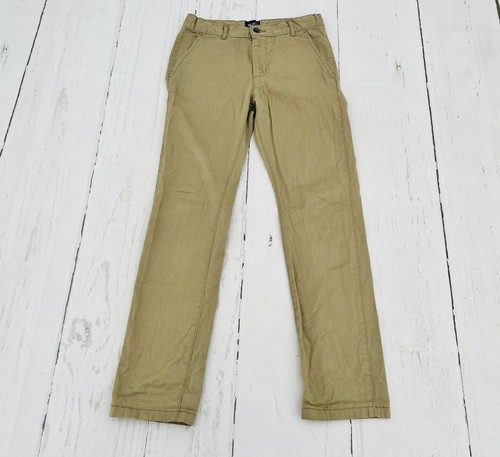 Place Finest Quality Boy's Pants Size 12 Khaki Color Adjustable Waist Zip |  eBay