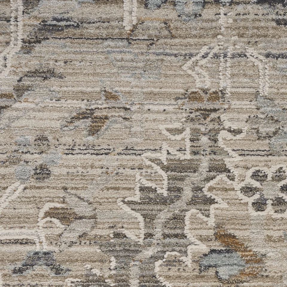 Nourison Nyle Bohemian Ivory Taupe 2'3" x 10' Area -Rug, Easy -Cleaning, Non ... - Image 4 of 4