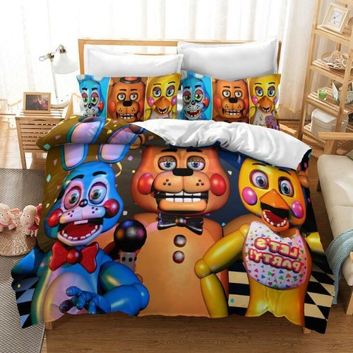 3D Five Nights at Freddy's FNAF Duvet/Quilt/Cover Bedding Set Kids PillowCase - Picture 8 of 23