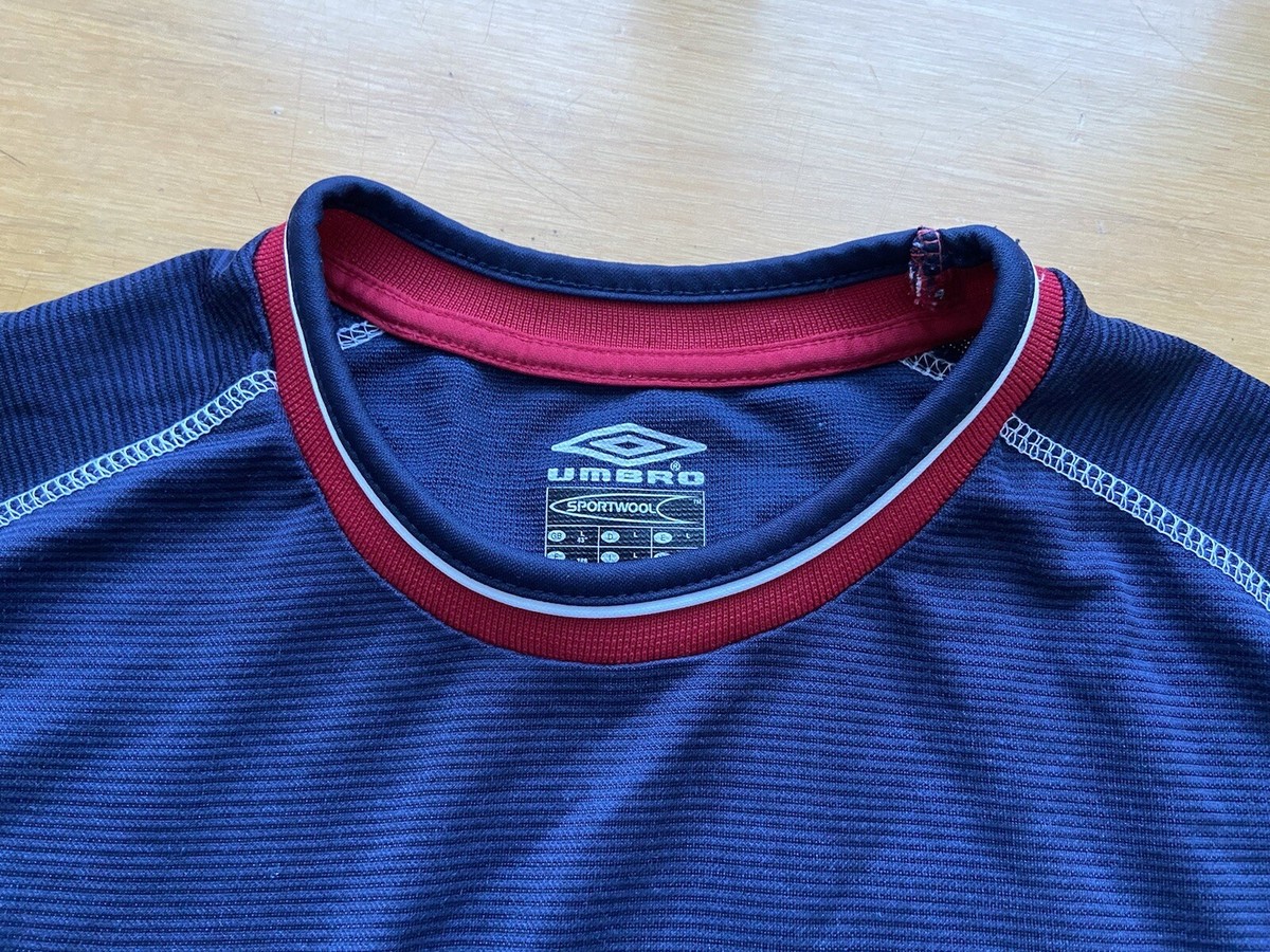 Maillot Manchester United 2000-2001 – Third, Umbro, Bleu, Taille XS Homme