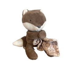Carter's Just One You Brown Fox Rattle Crackle Plush Toy Security Blanket