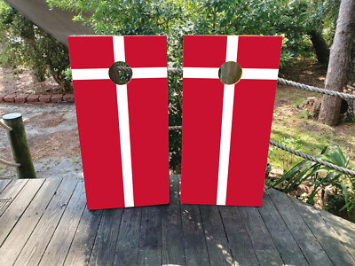 FADEPROOF Cornhole Board Wraps Laminated / Danish Flag