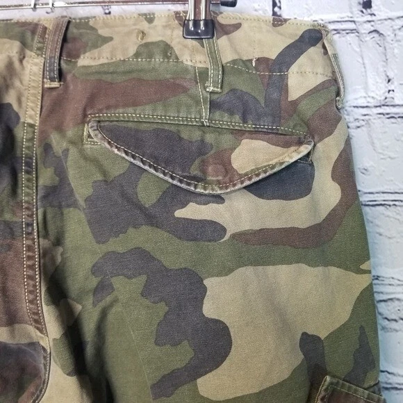 Denim & Supply Ralph Lauren состаренные камуфляжные грузовые мужские шорты 32 - Изображение 4 из 4