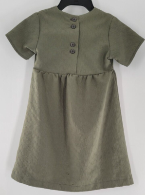 Toddler Girls Amish Handmade Short Sleeve Long Dress Olive Green | eBay