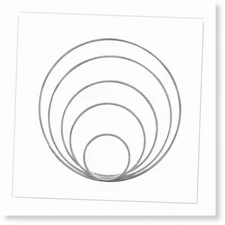 Dream Catcher Rings - Metal Hoops for Macrame, Dreamcatchers, Wreaths (10 Pieces