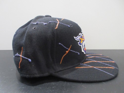 Phoenix Suns Hat Cap Fitted Mens 7 1/8 Black Purple NBA Basketball Reebok - Picture 4 of 8