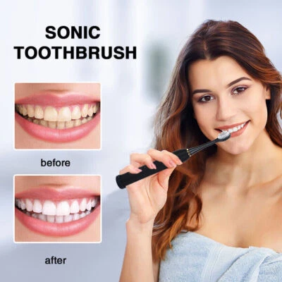 ELECTRIC TOOTHBRUSH USB RECHARGEABLE SONIC 6 MODES KIDS ADULTS BRUSH 4 HEADS UK