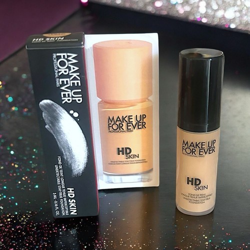 Base mate natural impermeable MAKE UP FOR EVER HD Skin 1N14 beige nueva en caja - Imagen 2 de 24