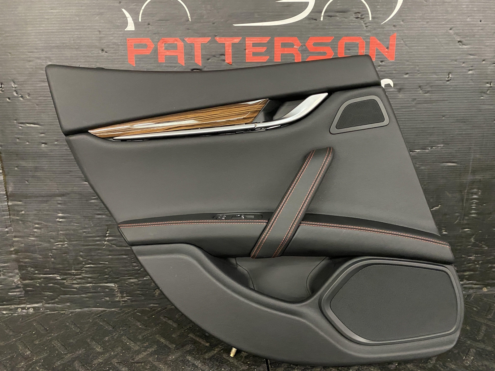 14-17 MASERATI GHIBLI REAR DRIVER LEFT SIDE POWER INTERIOR TRIM DOOR PANEL BLACK