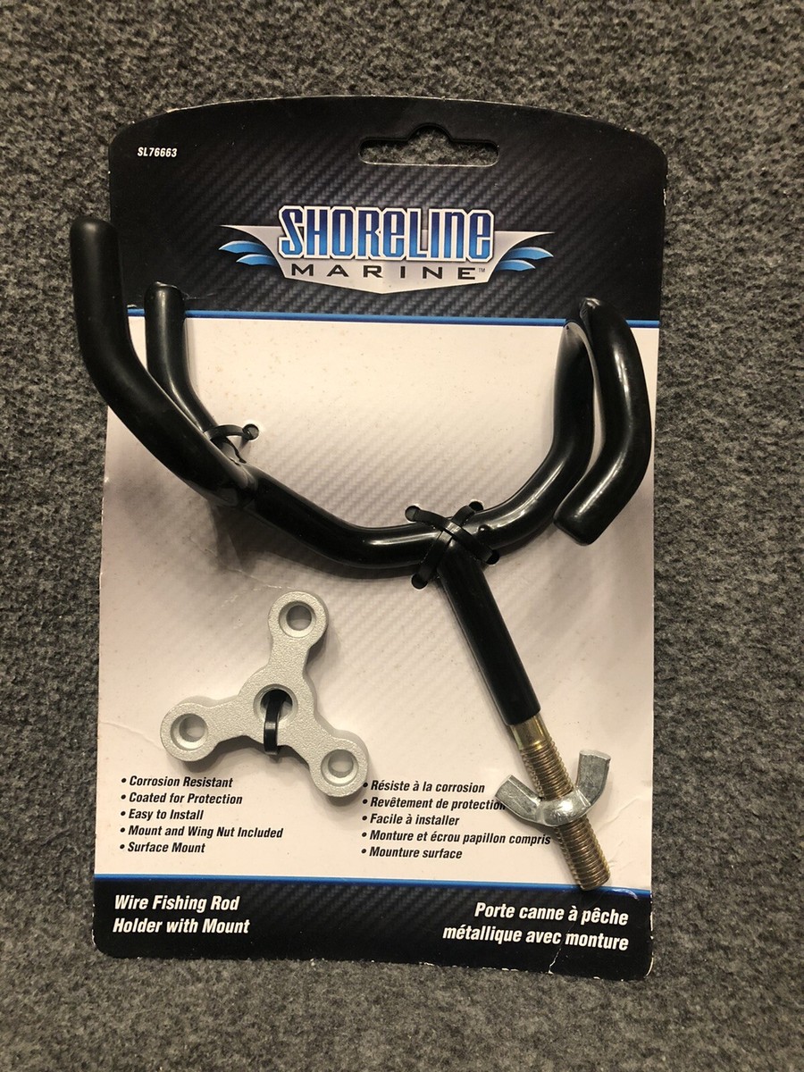 Shoreline Marine Wire Fishing Rod Holder With Mount SL76663