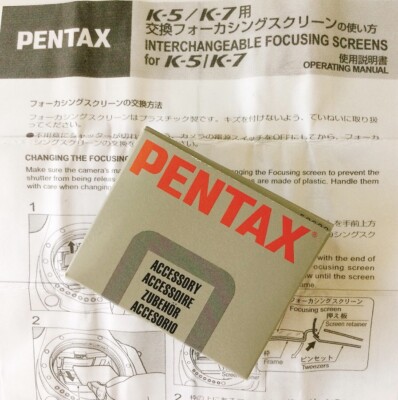 PENTAX Focusing Screen MF-60 Standard AF Frame Matte Type for K mount manual