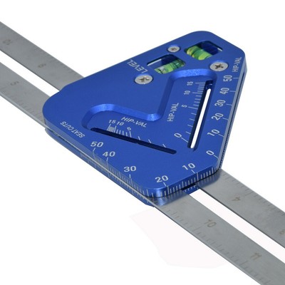 1PCS Blue silver Multifunctional Angle Ruler Measuring 1PCS Blue silver Multifunctional Angle Ruler Measuring